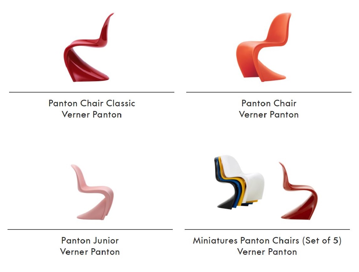 Miniature Panton Chairs Vitra